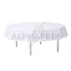 Nappe ronde opaque BLANC