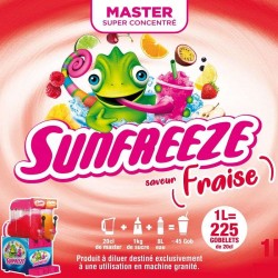 Concentré Master sun Freeze Fraise 1L pour Granité / Granita