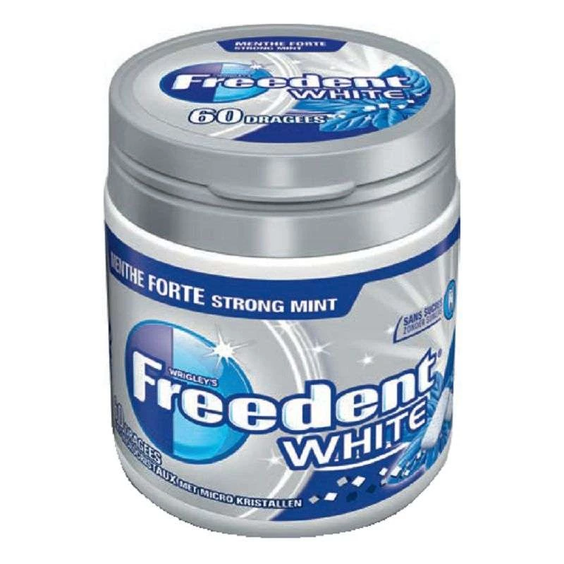 Freedent White Menthe forte, 30 étuis de 14 gr