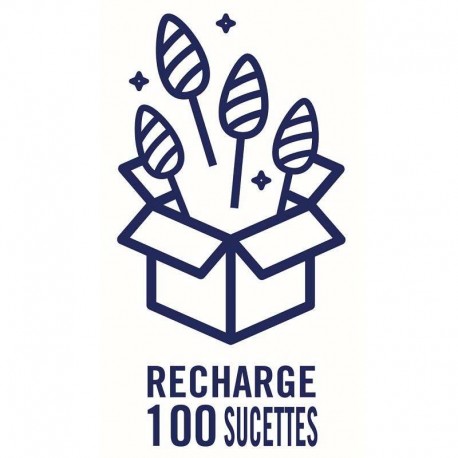 Sucettes fer de Lance Caramel - Recharge de 100 pièces