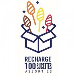 Sucettes Fer de Lance Fruits - Recharge de 100 pièces