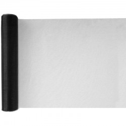 Chemin de table cristal en organdi NOIR