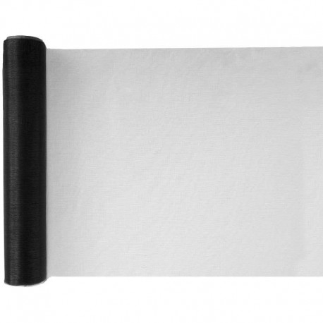 Chemin de table cristal en organdi NOIR