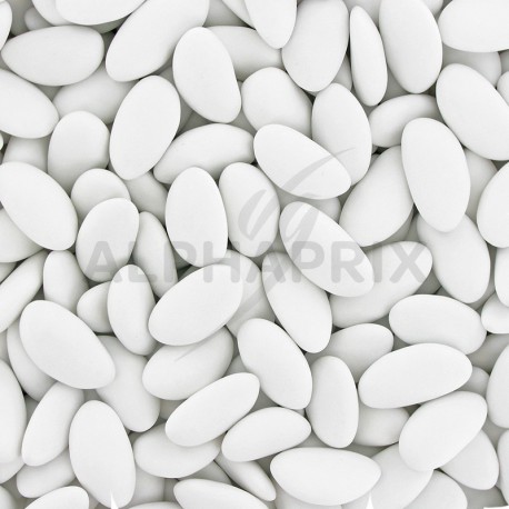 Dragées Avola Marquise (45% d'amande) BLANC mat - 1kg
