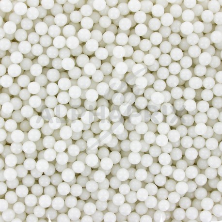 Perles au sucre BLANC effet nacré - 1kg