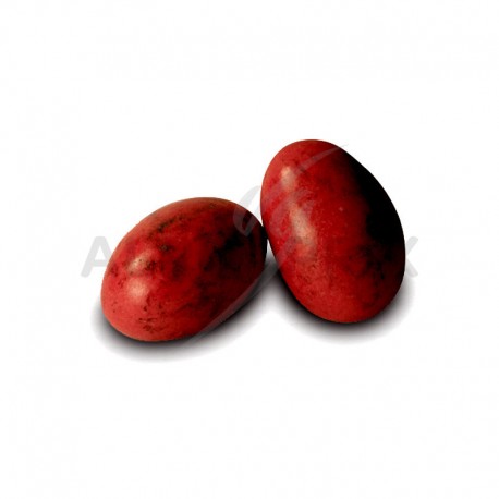 Dragées Pralissimo Amande grillée, chocolat noir et praliné ROUGE - 1kg