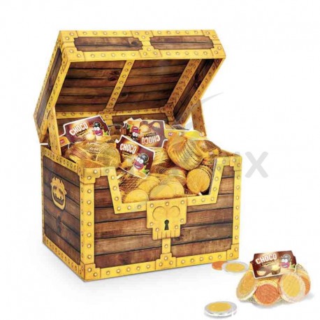 Coffret Pirate Chocomonnaie 80 filet 30g de pièces en chocolat