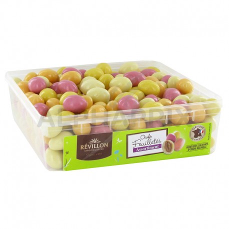 ~Oeufs feuilletés assortis 1kg Révillon
