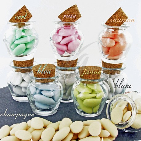 Dragées Avola Marquise (45% d'amande) BLANC mat - 1kg