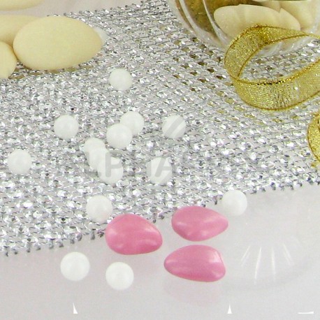 Perles au sucre BLANC effet nacré - 1kg