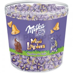 ~Lapins mini tendre au lait Milka en tubo de 1.505kg en stock