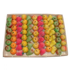 Plateau Pâte d'amandes kg (68 pièces forme fruits)