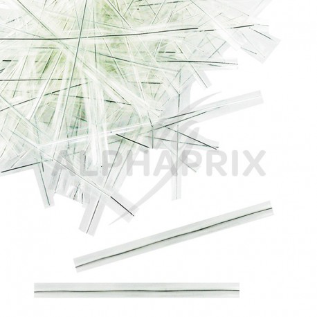 Attaches sachets cello armés 9cm incolores par 2000