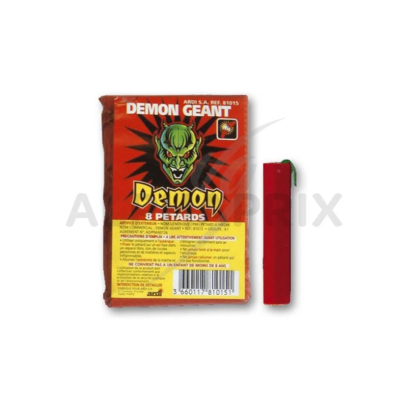 Paquet de 10 Pétards Super Demon