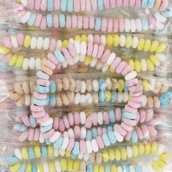 Colliers de bonbons en dextrose emballés Zip Zap - 100 pièces en stock