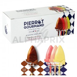 Etui 40 sucettes PG assorties Bâton bois