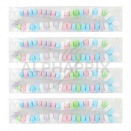 Colliers de bonbons emballés Candydou 20g - 100 pièces