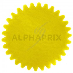Tulles dentelés cristal jaune mais par 50