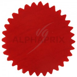 Tulles dentelés cristal rouge par 50