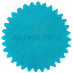 Tulles dentelés cristal turquoise par 50