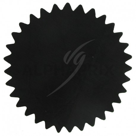 Tulles dentelés cristal noir par 50