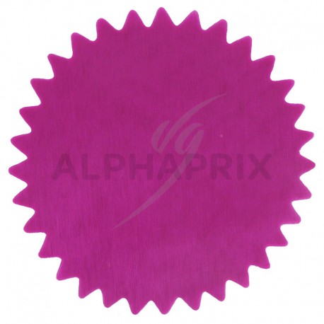 Tulles dentelés Cristal FUCHSIA par 50