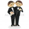 Hommes en couple PM H. 10cm