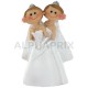 Femmes en couple PM H. 10cm