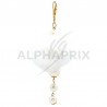 Porte-clefs Pompon BLANC PAR 6