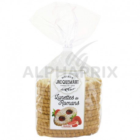 Sablés patissiers fraise (lunettes fourrées)