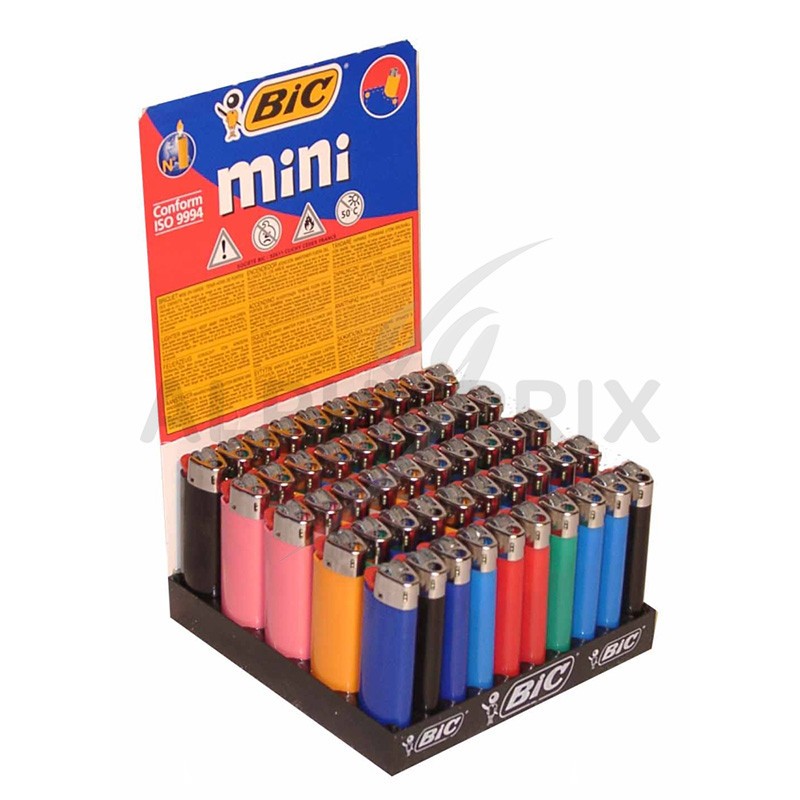 5 briquets Bic mini à pierre - 5,00€