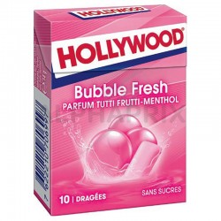 ~Hollywood dragées Bubble Fresh sans sucres en stock