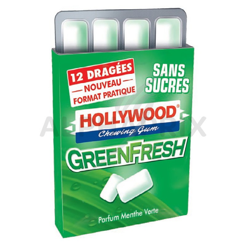 Hollywood chewing gum Green Fresh - Hollywood