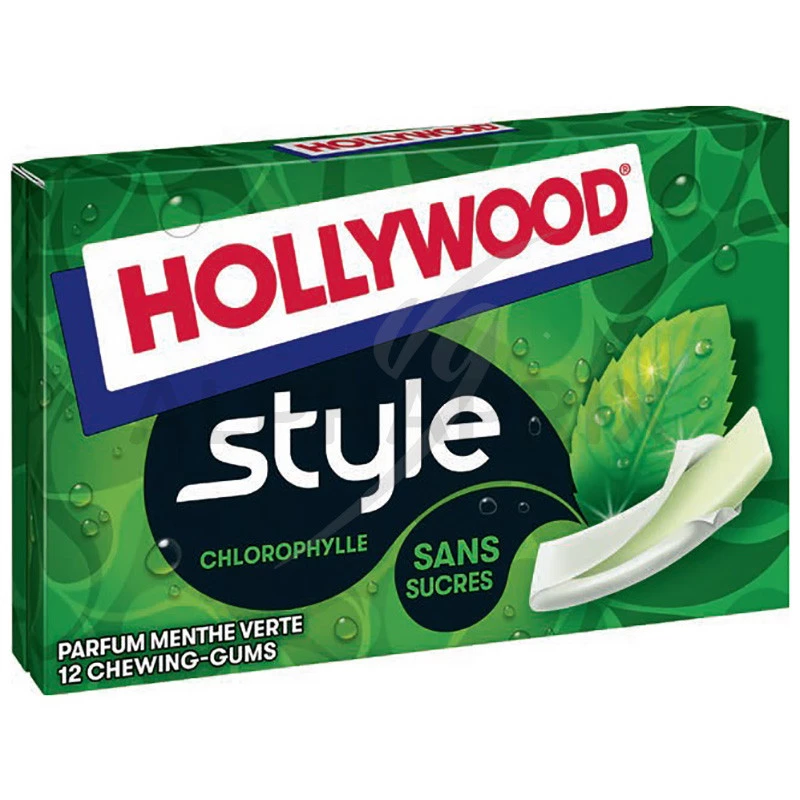 Chewing gum Tablettes Hollywood chlorophylle 20 paquets