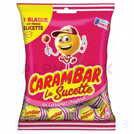 Carambar sachets sucettes caramel sachet 84g
