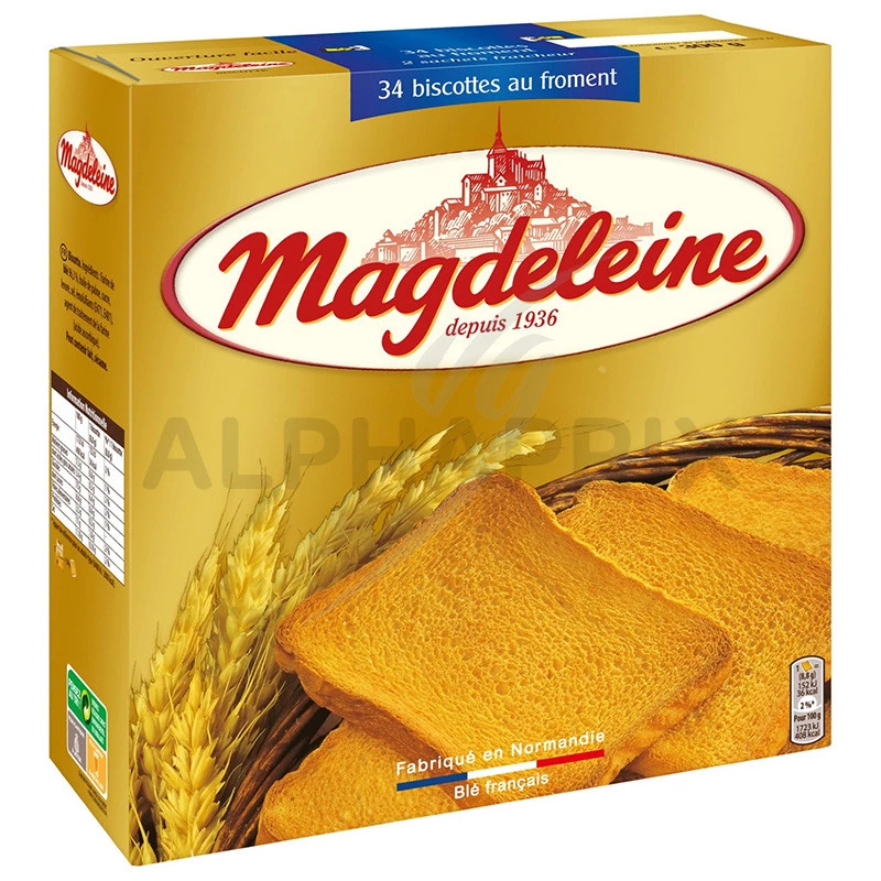 Magdeleine biscottes 34T au froment 300g