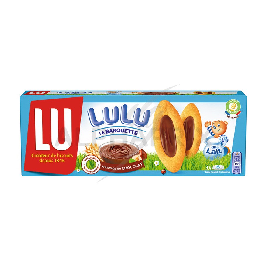 Barquettes Lulu choco noisettes LU 120g