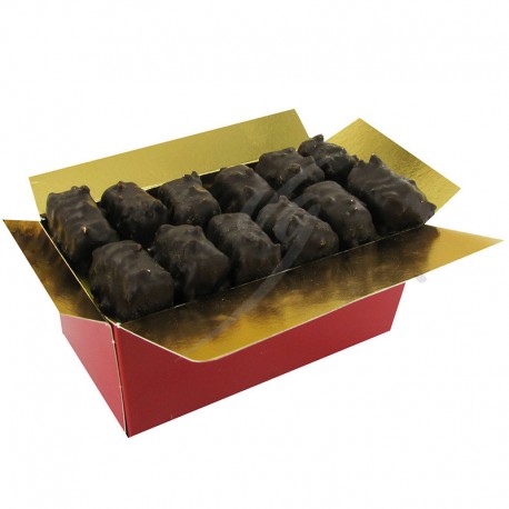 Malakoffs noir pâte d'amande pistache - ballotin 250g