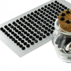Strass autocollants NOIR - plaque de 160