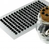 Strass autocollants NOIR - plaque de 160