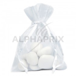 Pochons en organdi BLANC par 10