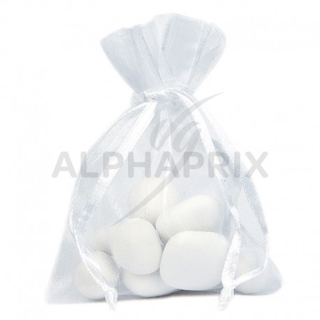 Pochons en organdi BLANC par 10