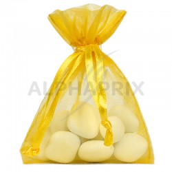 Pochons en organdi JAUNE par 10