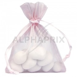 Pochons en organdi ROSE par 10