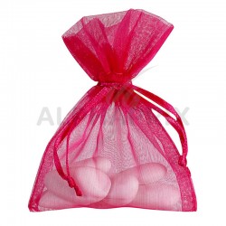 Pochons en organdi FUCHSIA par 10