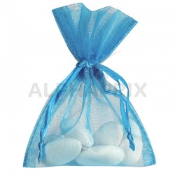 Pochon en organdi TURQUOISE par 10