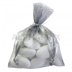 Pochons en organdi GRIS par 10