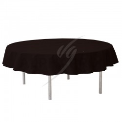 Nappe ronde opaque NOIR