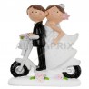 Figurine Mr Mrs Scooter H. 10cm