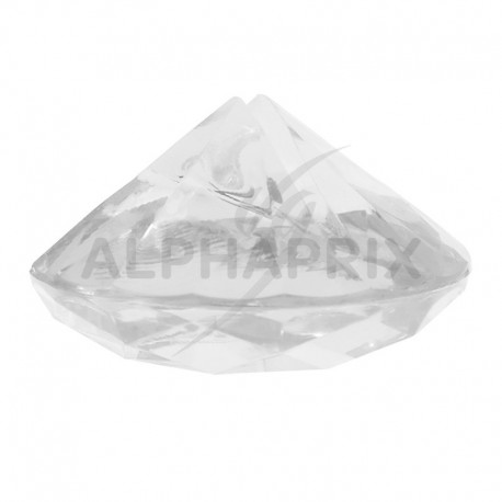 Marque-places Diamant transparent Diamant par 4